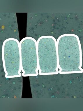 Color Street Aqua Pop Glitter Nail Polish Strips. NWT